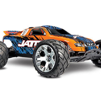 Traxxas Jato® 3.3: 1/10 Scale 2-Speed Nitro-Powered 2WD Stadium Truck. Ready-to-Race® with TRX® 3.3 Racing Engine, EZ-Start® electric starting system, TQi 2.4GHz Radio System with Traxxas Link™ Wireless Module, and Traxxas Stability Management (TSM)®. (Ground shi