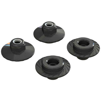 arrma AR708007 Flanged Lock Nut 5x8mm (4)