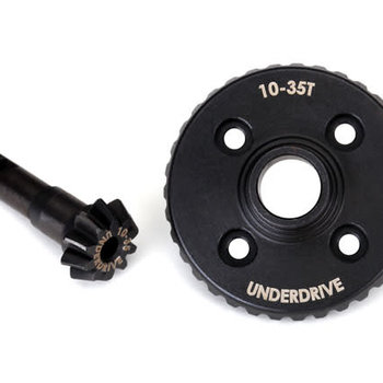 Traxxas Ring gear, differential/ pinion gear, differential (underdrive, machined)