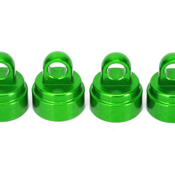 Traxxas SHOCK CAPS, ALUMINUM, GREEN ANODIZED (4) FITS ULTRA SHOCKS