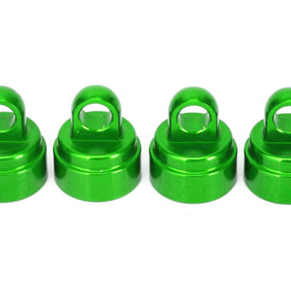 Traxxas SHOCK CAPS, ALUMINUM, GREEN ANODIZED (4) FITS ULTRA SHOCKS