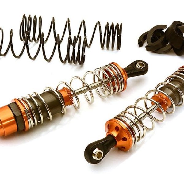 Integy Machined 100mm Rear Alloy Shocks for Traxxas 1/10 Stampede, Rustler & Slash