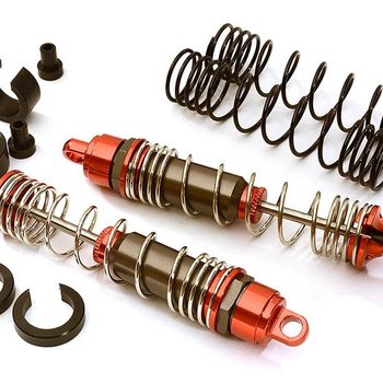 Integy Machined 100mm Rear Alloy Shocks for Traxxas 1/10 Stampede, Rustler & Slash