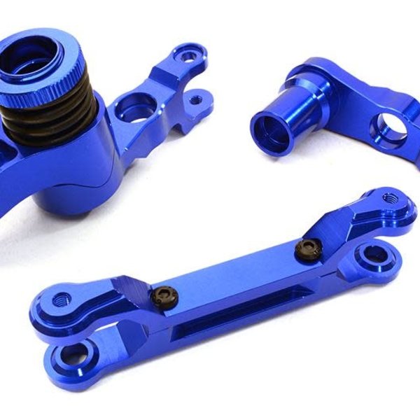 Integy C26944BLUE Steering Bell Crank Set X-Maxx 4x4