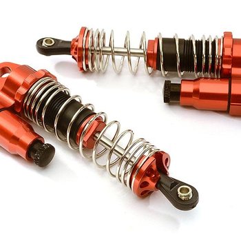 Integy GTX2 Front 90mm Piggyback Shocks for Traxxas 1/10 Stampede, Rustler & Slash C28478RED