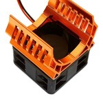 Integy 36mm Motor Heatsink+40x40mm Cooling Fan 16k rpm for 1/10 TR-MT10E & TRX-4 C28599ORANGE