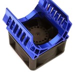 Integy 36mm Motor Heatsink+40x40mm Cooling Fan 17k rpm for Most 1/10 On-Road & Off-Road C28598BLUE