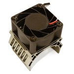 Integy 42mm Motor Heatsink+40x40mm Cooling Fan 17k rpm for Traxxas 1/10 E-Maxx C28606GREY