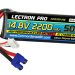Commonsence RC lectron Pro 14.8v 2200mah 50c lipo battery with EC3 connector