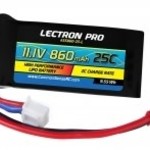 Commonsence RC Lectron Pro 11.1V 860mAh 25C Lipo Battery with JST Connector for 250 Size Helis, Small Planes & Foamies