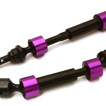 Integy Dual Joint Telescopic Front Drive Shafts for TRX 1/10 Stampede 4X4 & Slash 4x4 C27986PURPLE