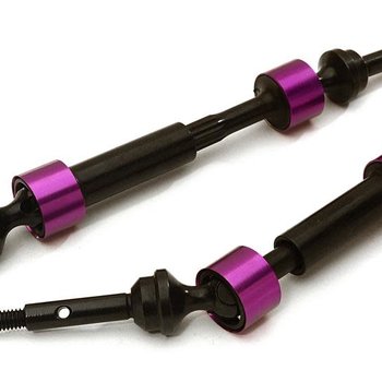 Integy Dual Joint Telescopic Rear Drive Shafts for TRX 1/10 Stampede 4X4 & Slash 4x4 C27987PURPLE