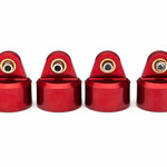 Traxxas Shock caps, aluminum (red-anodized), GT-Maxx shocks (4)