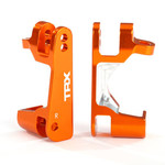Traxxas Caster blocks (c-hubs), 6061-T6 aluminum (orange-anodized), left & right