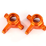 Traxxas Steering blocks, 6061-T6 aluminum (orange-anodized), left & right