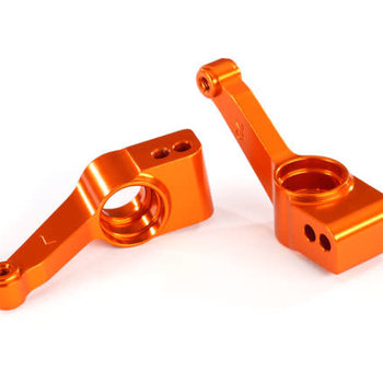 Traxxas Carriers, stub axle (orange-anodized 6061-T6 aluminum) (rear) (2)