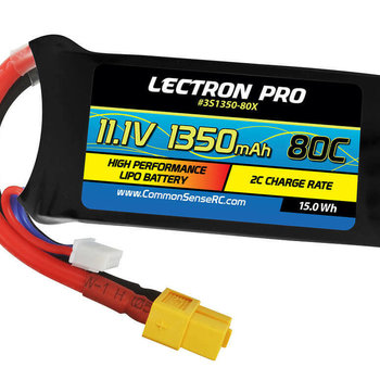 Commonsence RC 11.1v 1350 mah 80c lipo