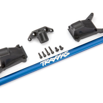 Traxxas Chassis brace kit, blue (fits Rustler® 4X4 or Slash 4X4 models equipped with Low-CG chassis)