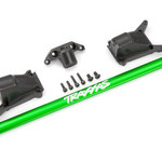 Traxxas Chassis brace kit, Green (fits Rustler® 4X4 or Slash 4X4 models equipped with Low-CG chassis)