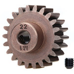 Traxxas Gear, 22-T pinion (1.0 metric pitch) (fits 5mm shaft)/ set screw (for use only with steel spur gears)