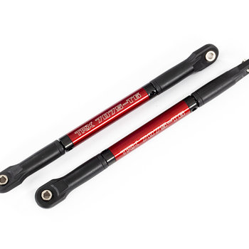Traxxas Push rods, aluminum (red-anodized), heavy duty (2) (assembled with rod ends and threaded inserts)