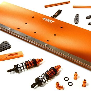 Integy Integy RC Model Hop-ups C27055ORANGE Alloy Machined Snowplow Kit for Traxxas X-Maxx 4X4