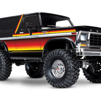 Traxxas 82046-4 - TRX-4® Scale and Trail™ Crawler with 1979 Ford Bronco Body: 1/10 Scale 4WD Electric Truck. Ready-to-Drive® with TQi Traxxas Link™ Enabled 2.4GHz Radio System, XL-5 HV ESC (Grd Ship APPLIED. Lower 48)