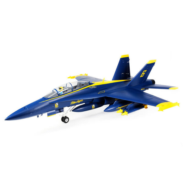 EFL13950     F-18 Blue Angels 80mm EDF BNF Basic ground ship covered to California