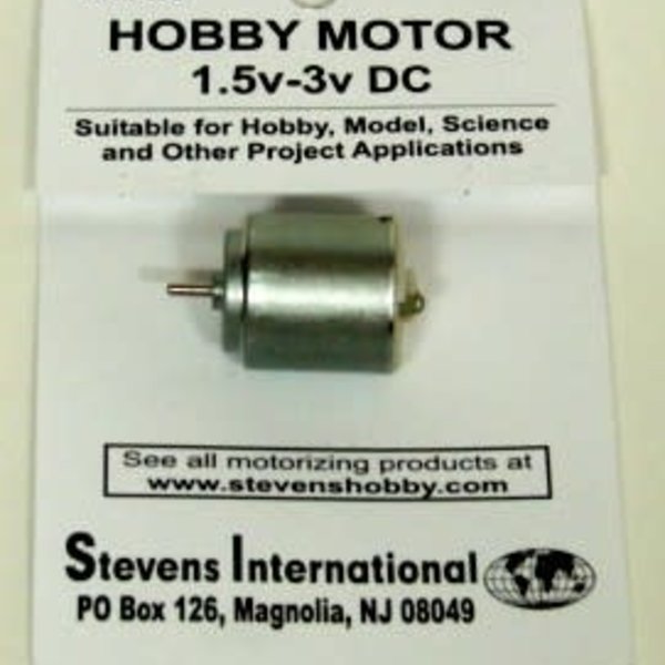 1.5V to 3v Small Electric Motor (Round Can) (for Slower RPMs)