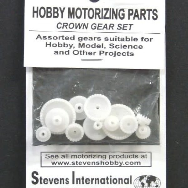 Assorted Plastic Crown Gear Set (1.9mm ID) (12pcs)
