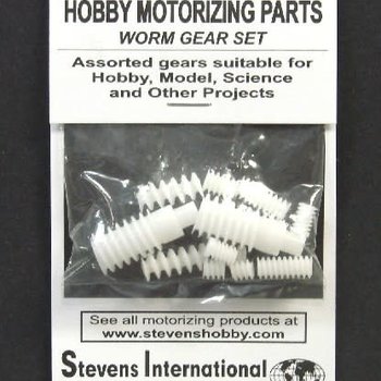 Assorted Plastic Worm Gear Set (1.9mm ID) (12pcs)