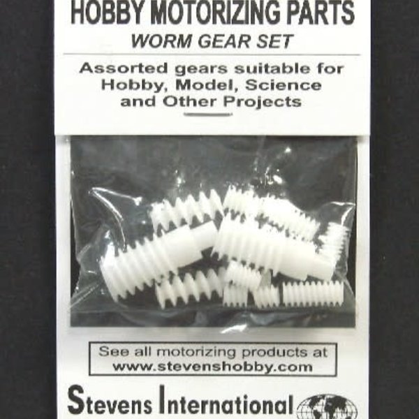 Assorted Plastic Worm Gear Set (1.9mm ID) (12pcs)