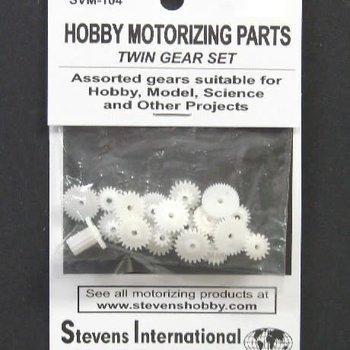 Assorted Plastic Twin Gear Set (1.9mm ID) (20pcs)
