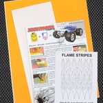 XXX Main Racing Flame Stripes Paint Mask