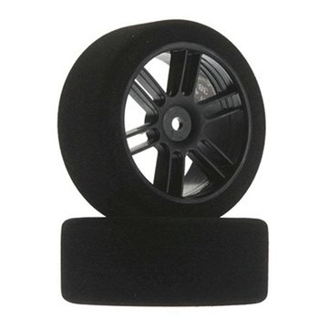 Front 26mm Nitro Touring Foam Tire, Blk Whl, 38(2)