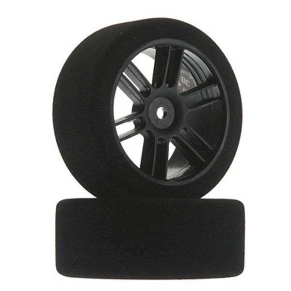 Front 26mm Nitro Touring Foam Tire, Blk Whl, 38(2)