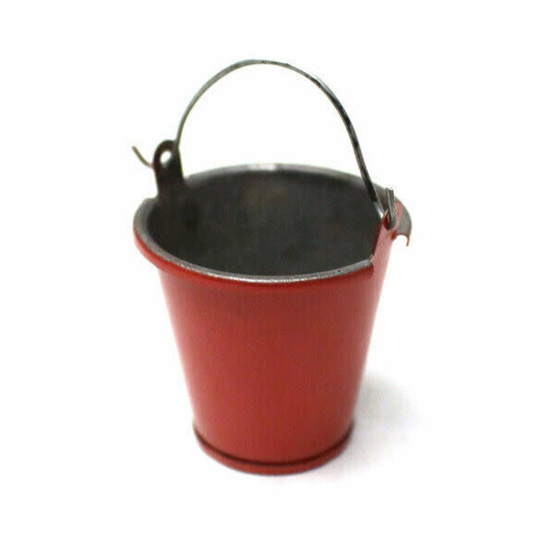 1/10 Scaler Small Tin Pail Red