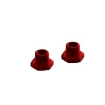 arrma ALUMINUM WHEEL HEX 17mm (14.6mm THICK, RED) (2pcs)