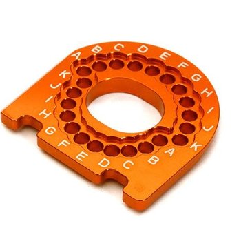 Integy Billet Machined Motor Mounting Plate for Traxxas 4-Tec 2.0 C28178ORANGE