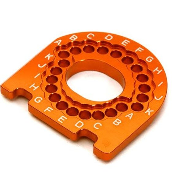 Integy Billet Machined Motor Mounting Plate for Traxxas 4-Tec 2.0 C28178ORANGE