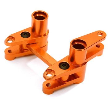 Integy Billet Machined Alloy Steering Bell Crank Set for Traxxas 1/10 4-Tec 2.0 C28427ORANGE