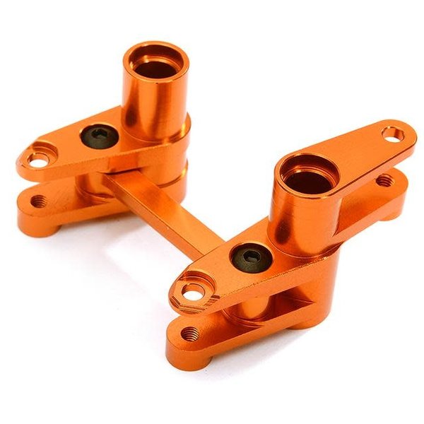 Integy Billet Machined Alloy Steering Bell Crank Set for Traxxas 1/10 4-Tec 2.0 C28427ORANGE