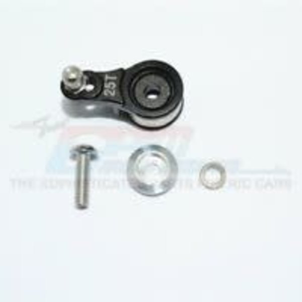 GPM GPM RACING TRAXXAS TRX-4 BLACK ALUMINIUM DIFF. LOCKING SERVO HORN W/ SPRING TRX4025T-BK