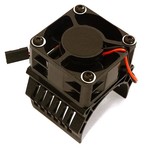 Integy 42mm Motor Heatsink+40x40mm Cooling Fan 16k rpm for 1/10 Summit & E-Revo C28603BLACK