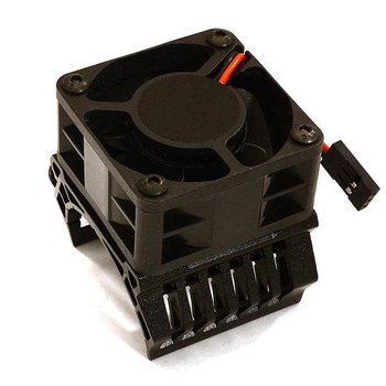 Integy 36mm Motor Heatsink+40x40mm Cooling Fan 16k rpm for Most 1/10 On-Road & Off-Road C28597BLACK