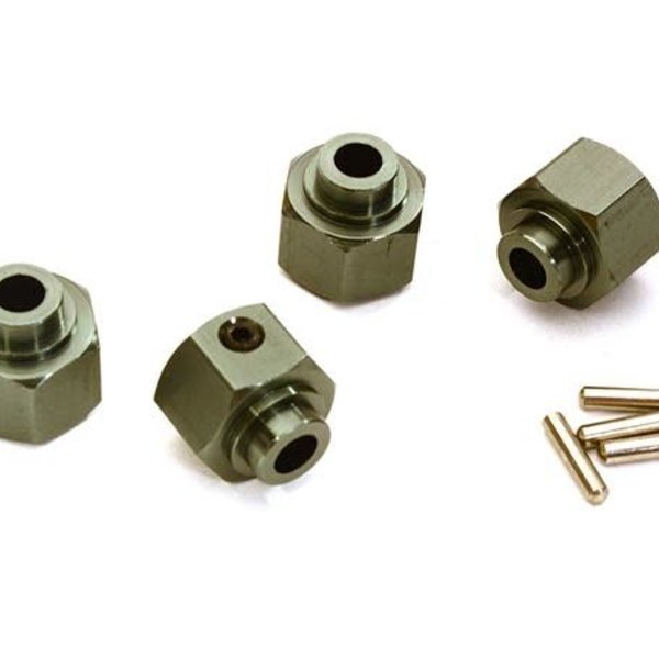 Integy 12mm Hex Wheel (4) Hub 8mm Thick for Axial 1/10 Wraith 2.2 & RR10 Bomber 4WD