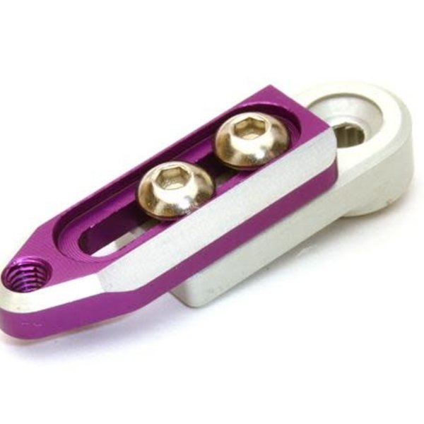 Integy Alloy Machined Adjustable Length Servo Horn 25T for Futaba Servo (r=20-27mm)