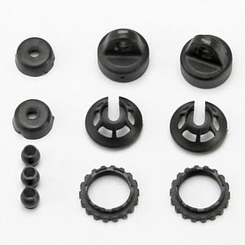 Traxxas Caps and spring retainers, GTR shock (upper cap (2)/ hollow balls (4)/ bottom cap (2)/ upper retainer (2)/ lower retainer (2))