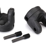 Traxxas Yokes, transmission (2)/ 4x15mm screw pins (2)