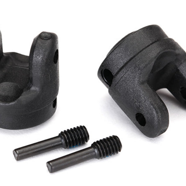 Traxxas Yokes, transmission (2)/ 4x15mm screw pins (2)